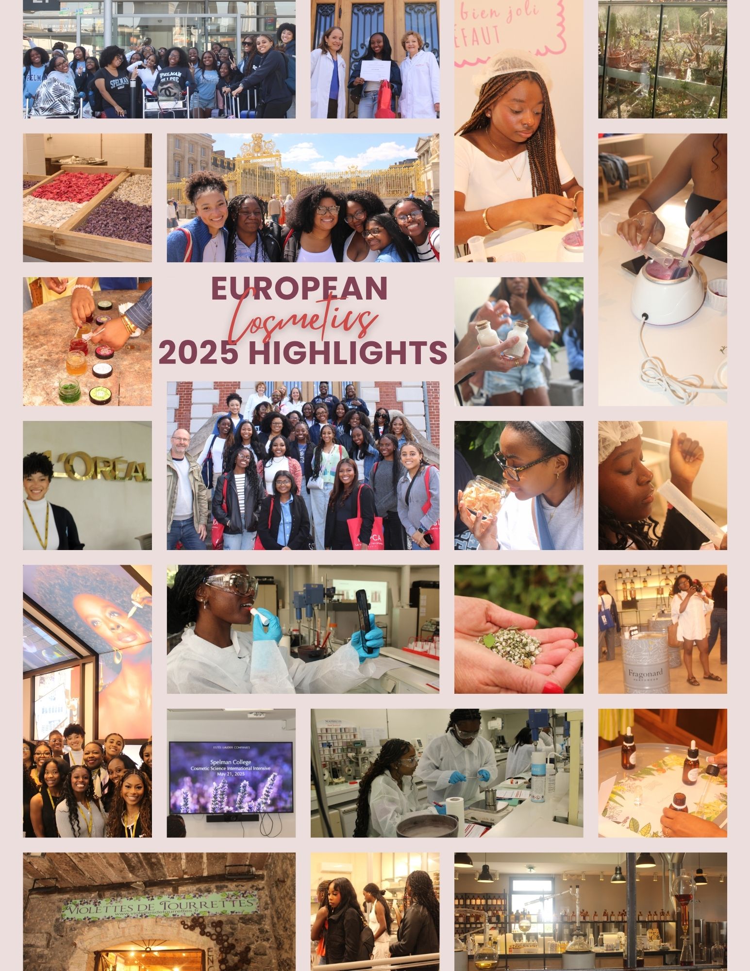 Spelman College Cosmetic Science European Trip to Paris 2026