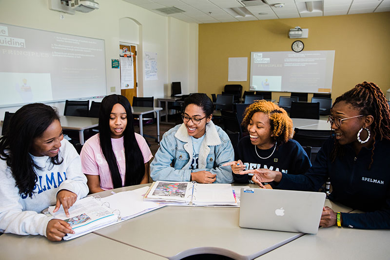 Students in a classroom