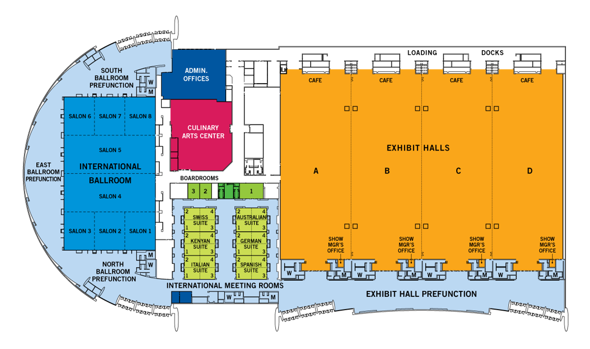 GICC Floor Diagram for Spelman College Commencement